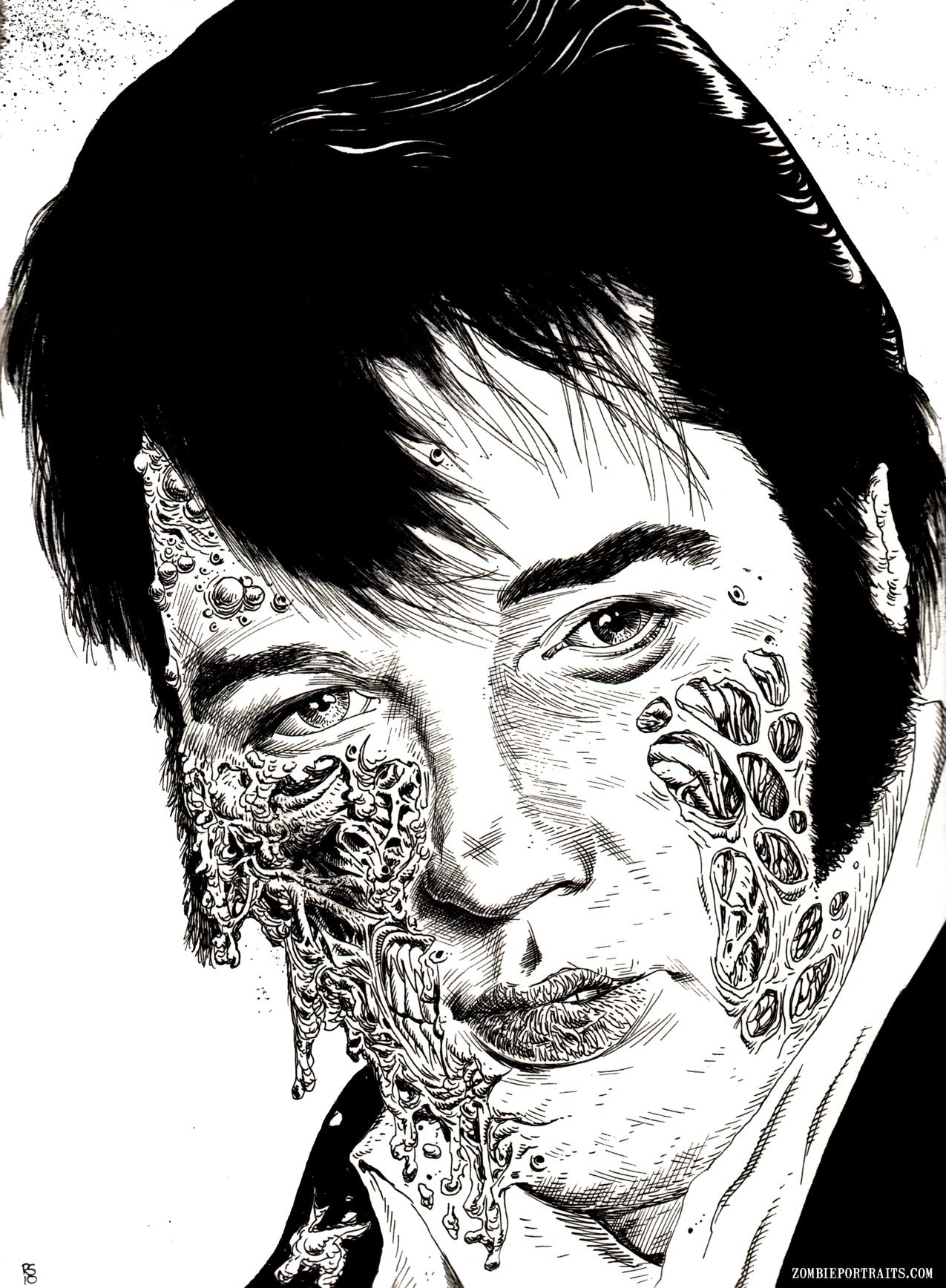 Elvis Presley : Zombie Portrait