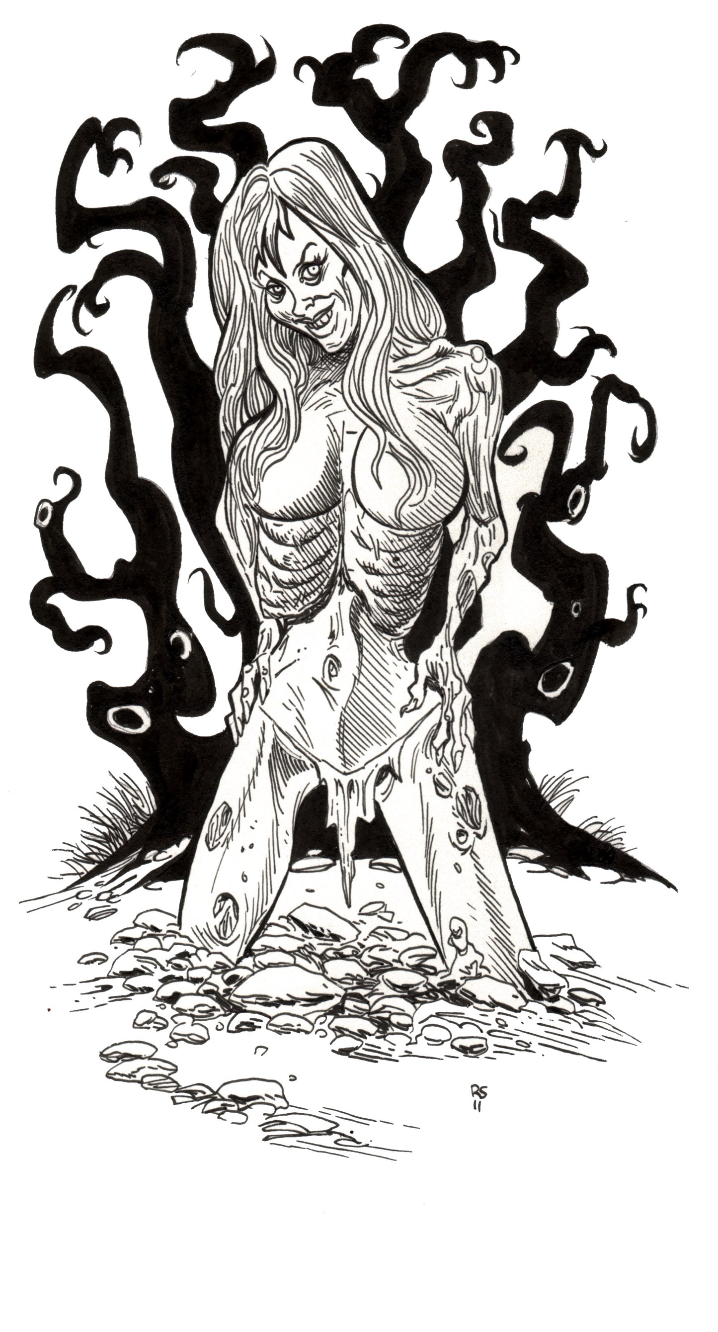 Zombie Pinup Diva : Evil Seed
