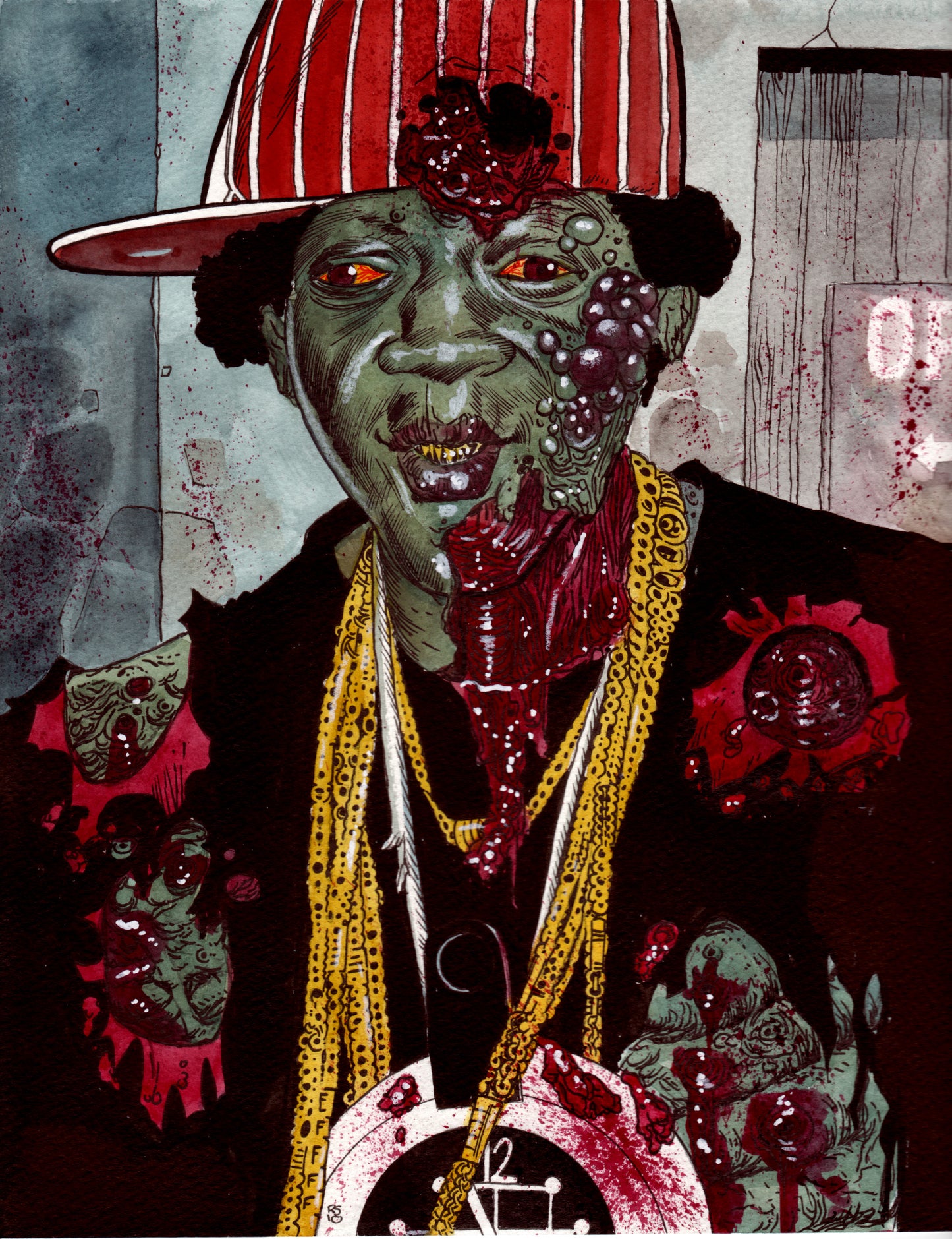 Flavor Flav : Zombie Portrait