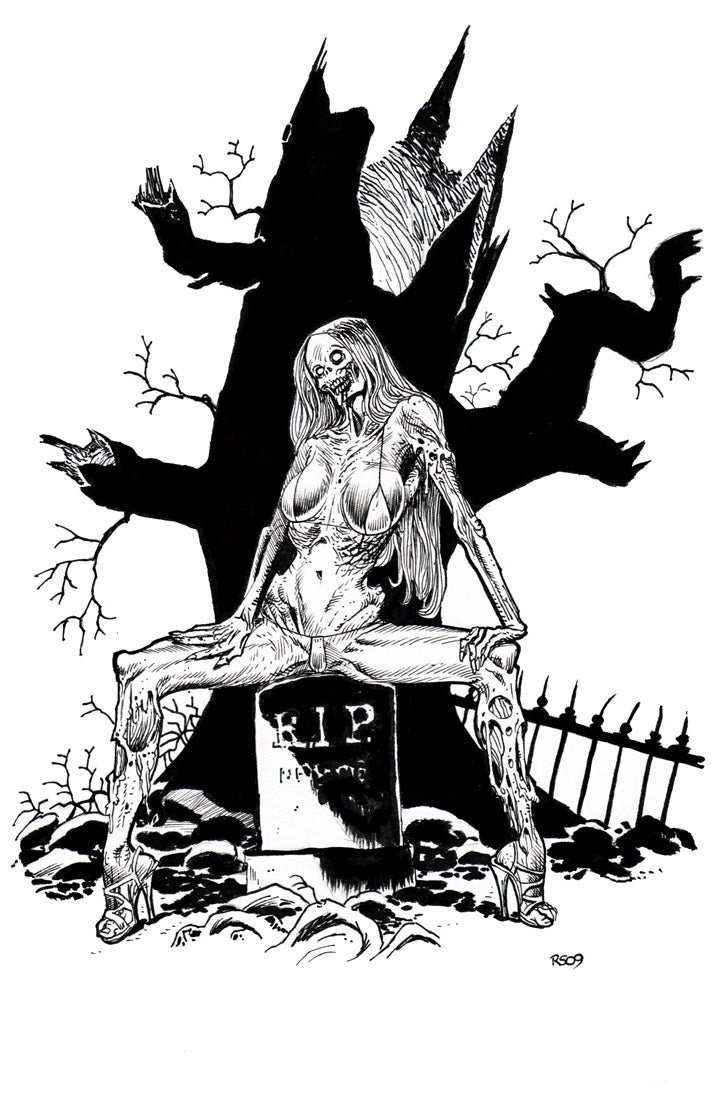 Zombie Pinup Diva : Death Becomes Her, She Becomes Death