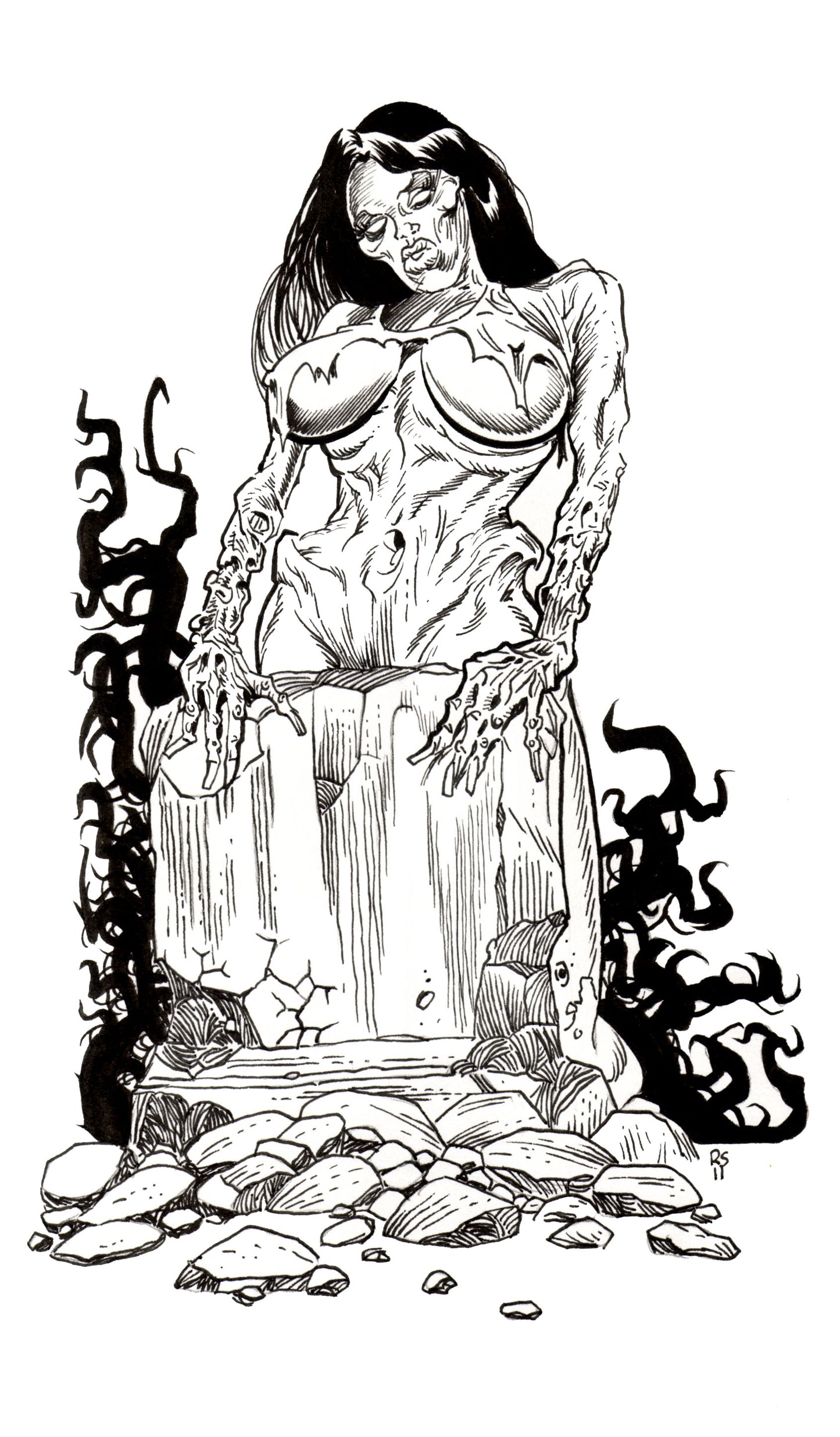 Zombie Pinup Divas : Grave Hugger