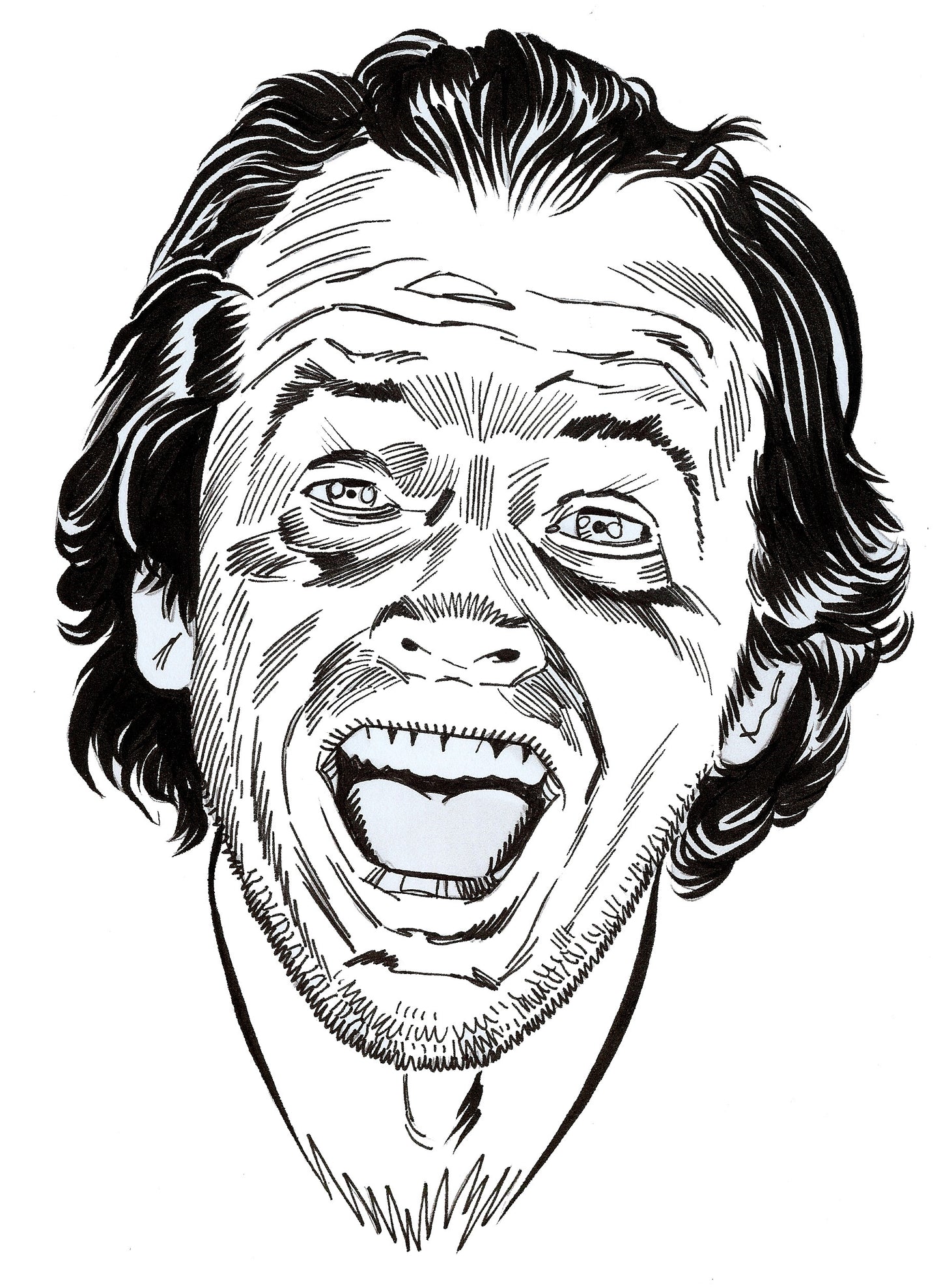 Jack Laughs : The Shining Horror Art