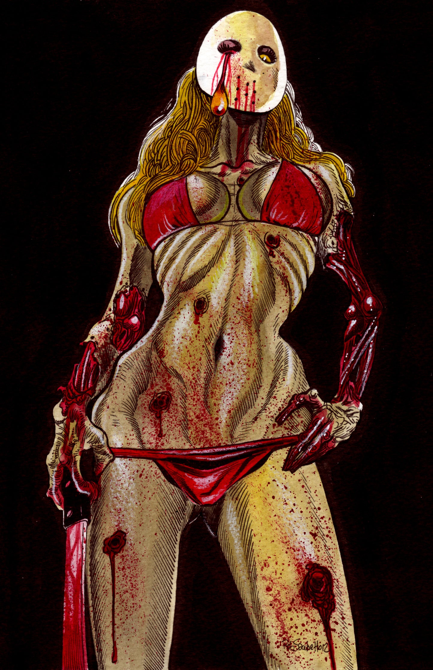Zombie Pinup Divas : 'Jason' Zombie Girl