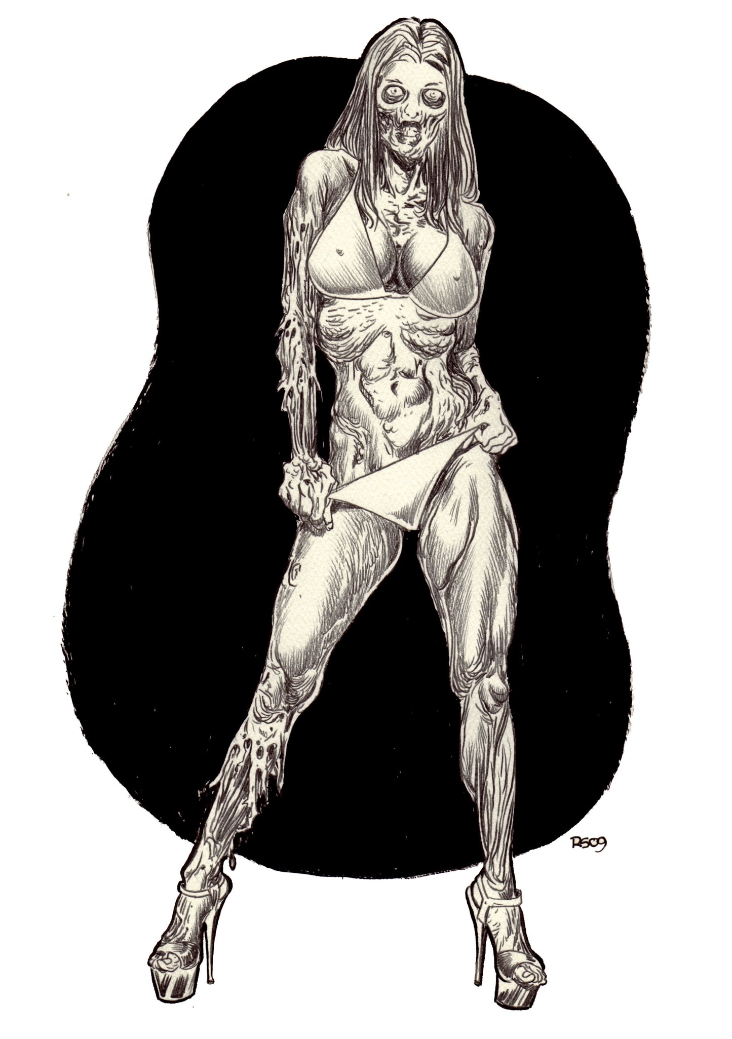 Zombie Pinup Diva : Mortified Model