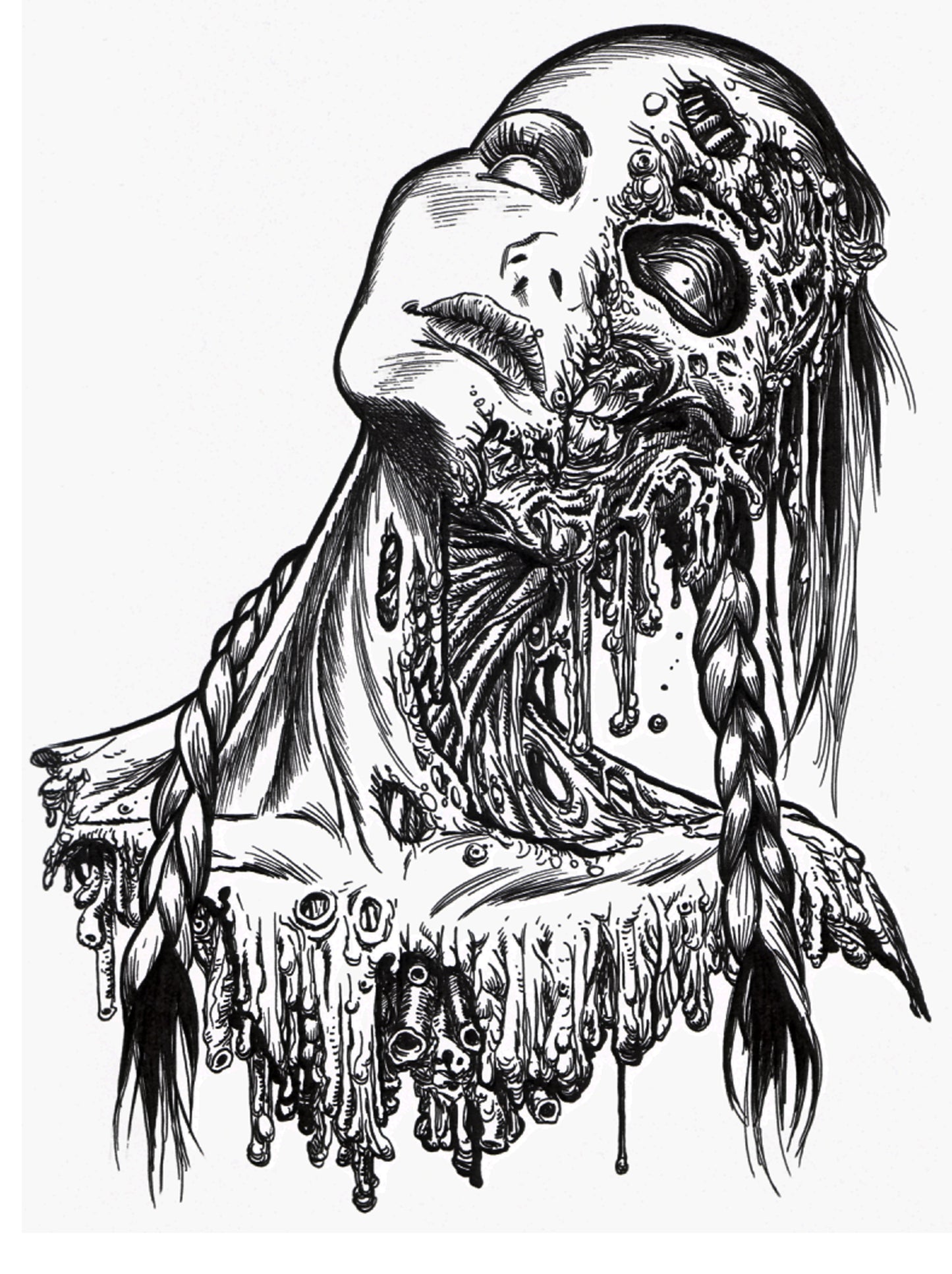 Zombie Pinup Diva : Staring Torso
