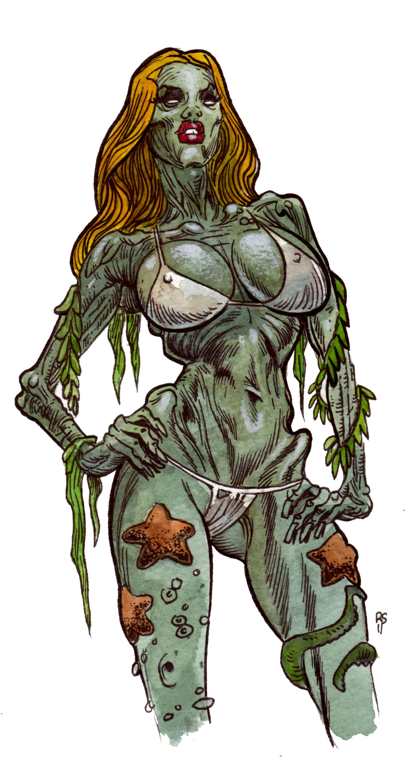 Zombie Pinup Diva : Deep End Dead