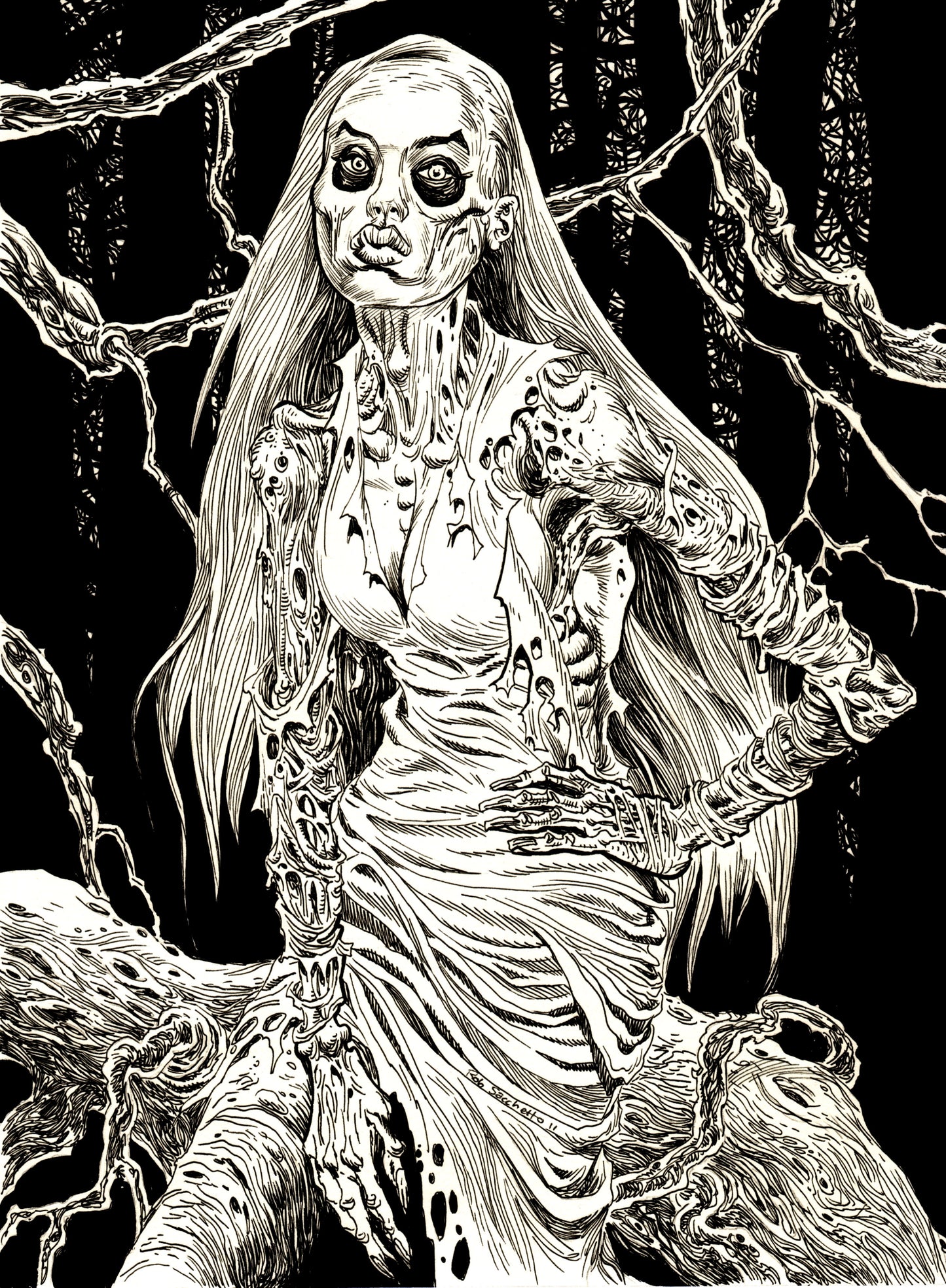 Zombie Pinup Diva : Babe in the Woods