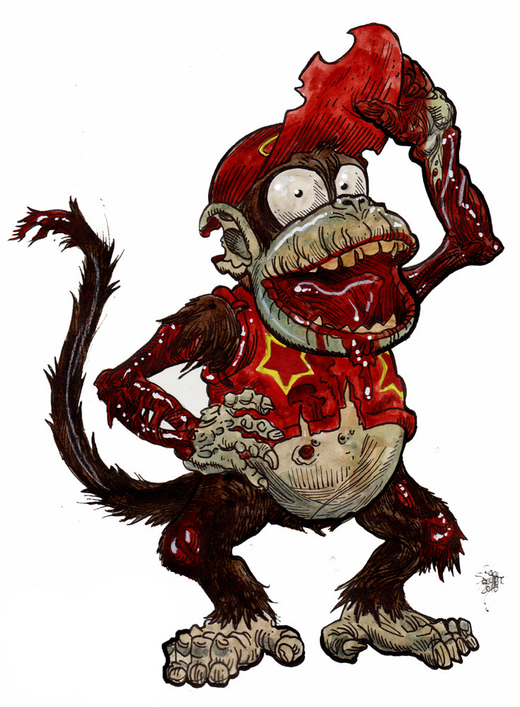 A Chimp off the Old Zombie Block