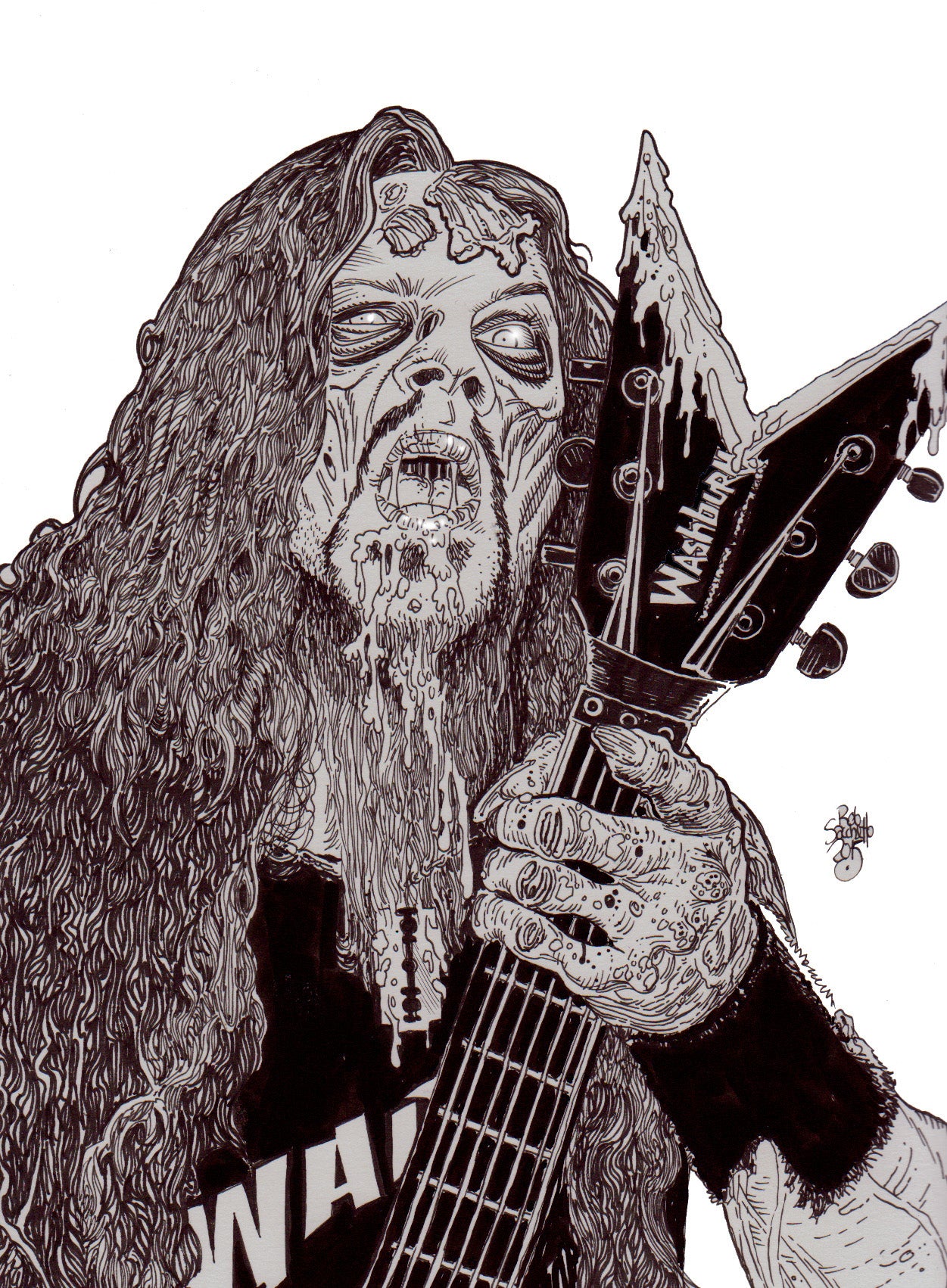 Dimebag Darrell : Zombie Portrait