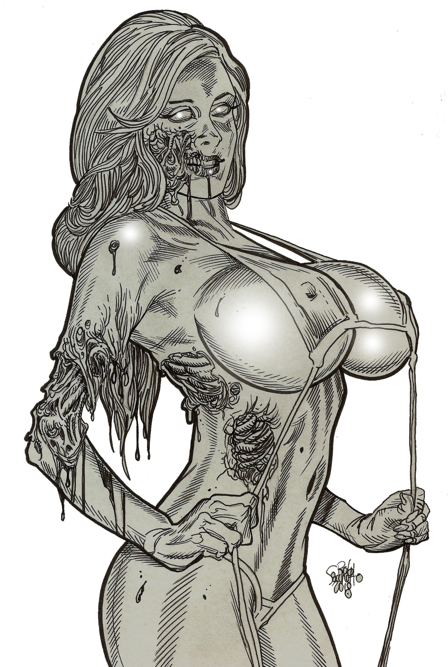 Zombie Pinup Diva : Silicone