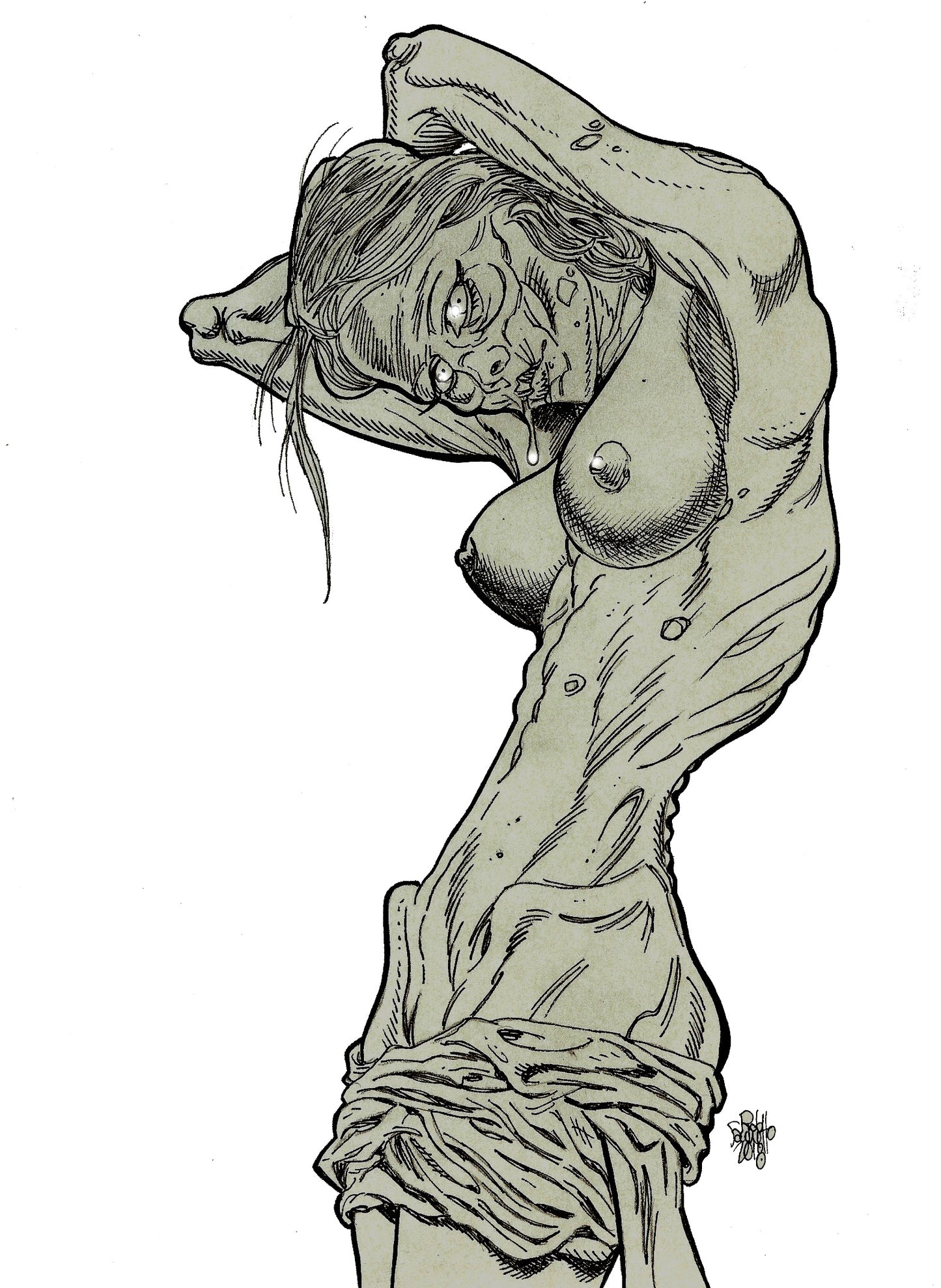 Zombie Pinup Diva : Flex