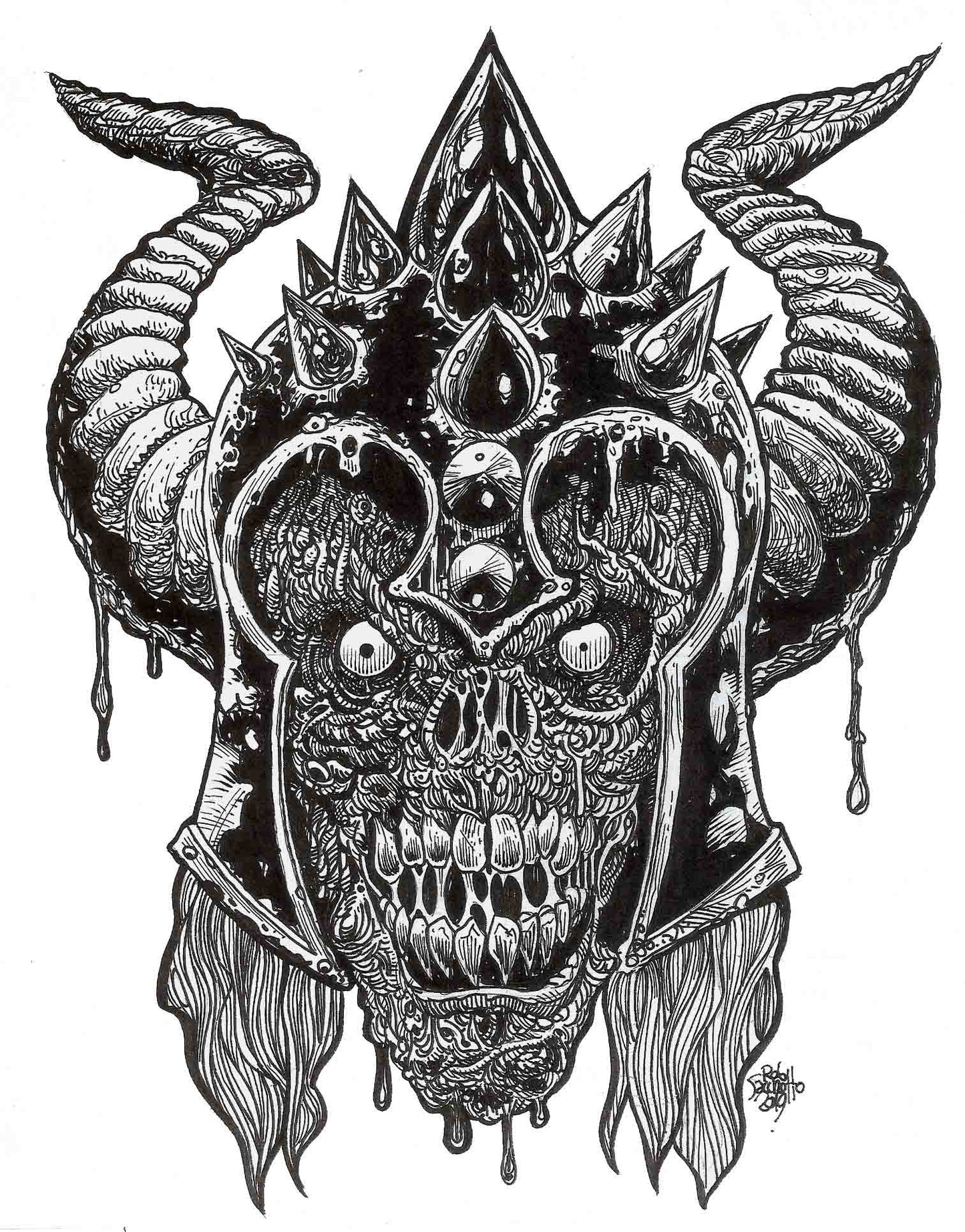 Zombie Skull Warrior #4