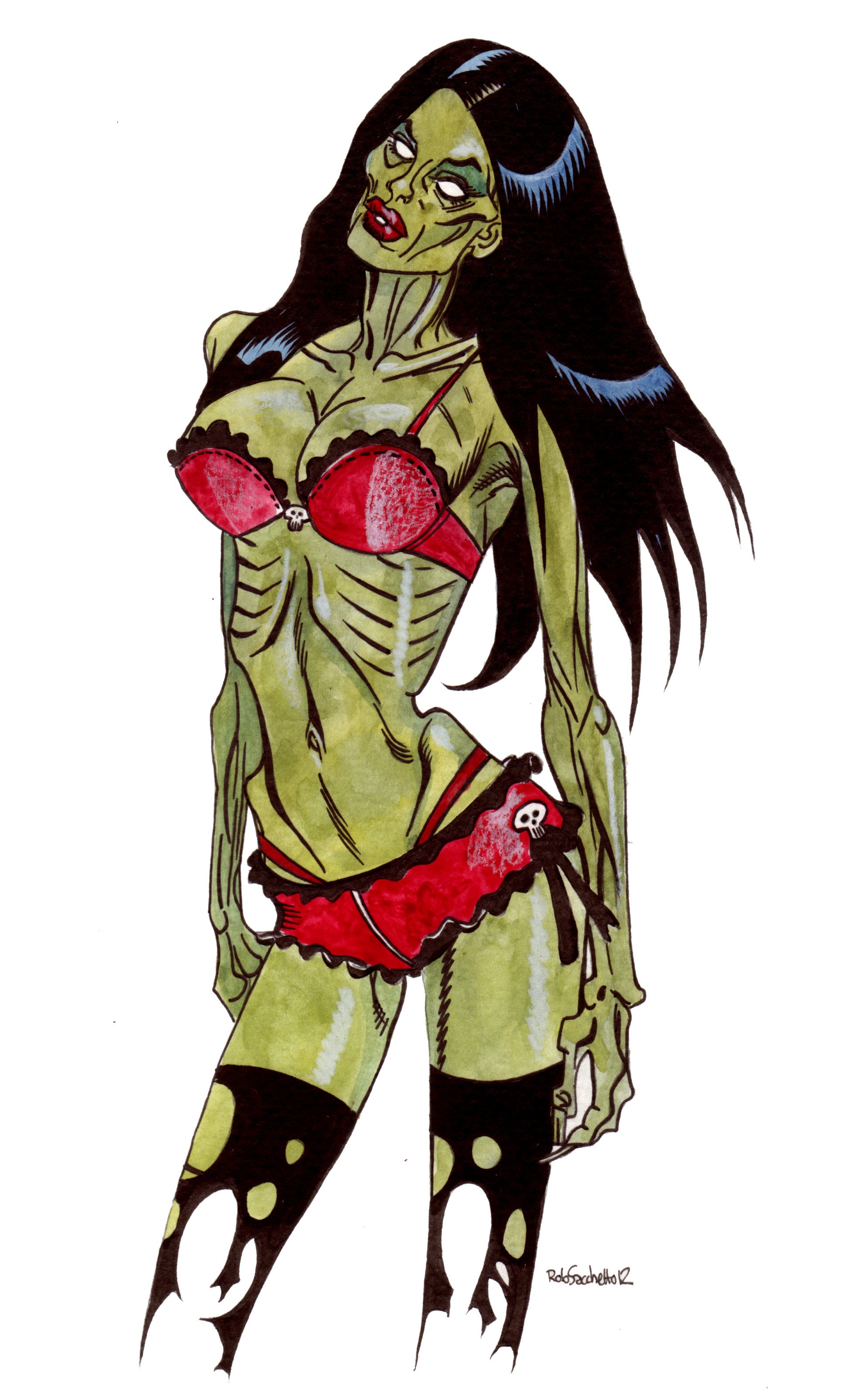 Zombie Pin Up Girl Design zombie-pin-up-girl-design