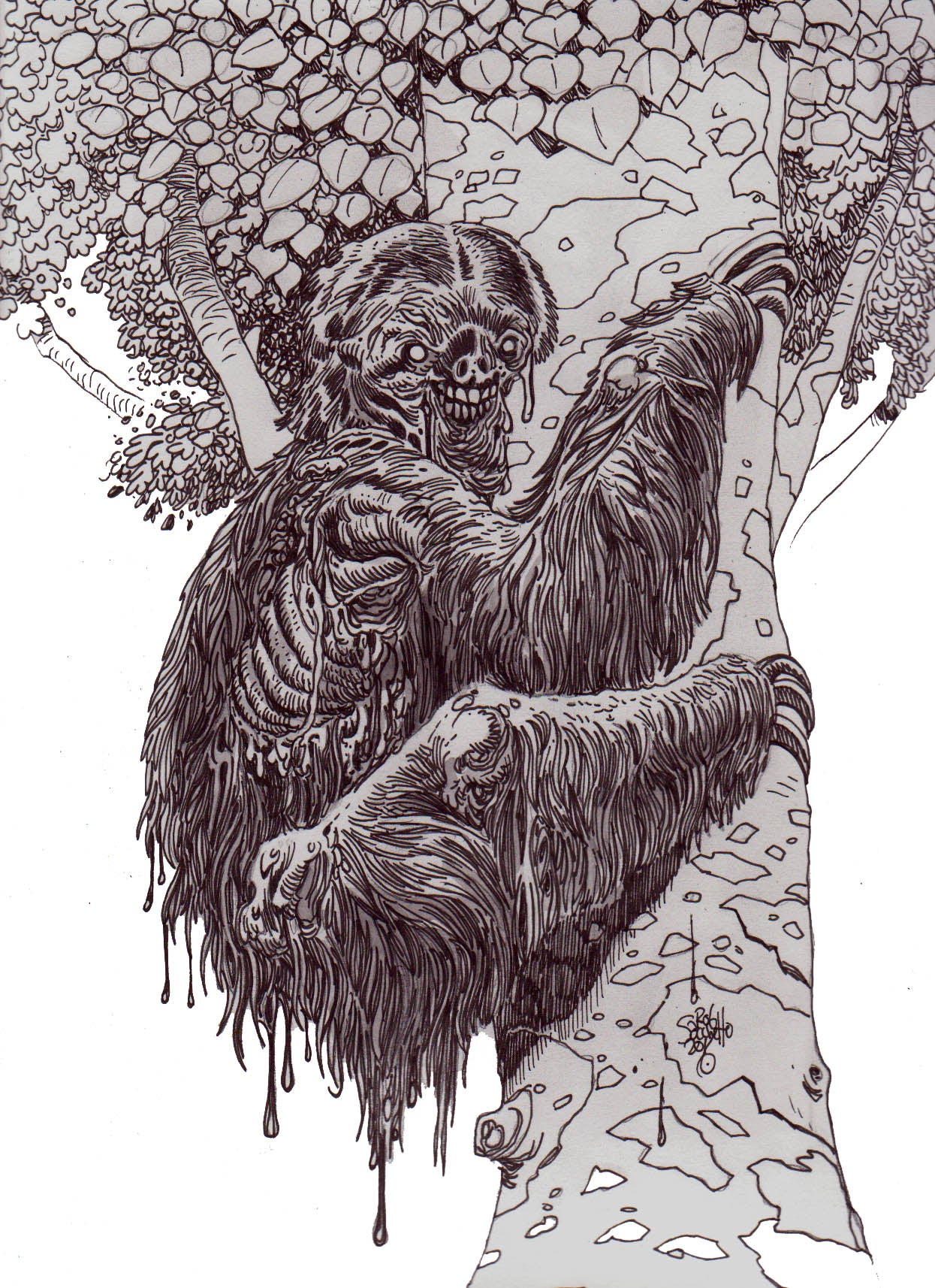 Zombie Zoo : Zombie Sloth