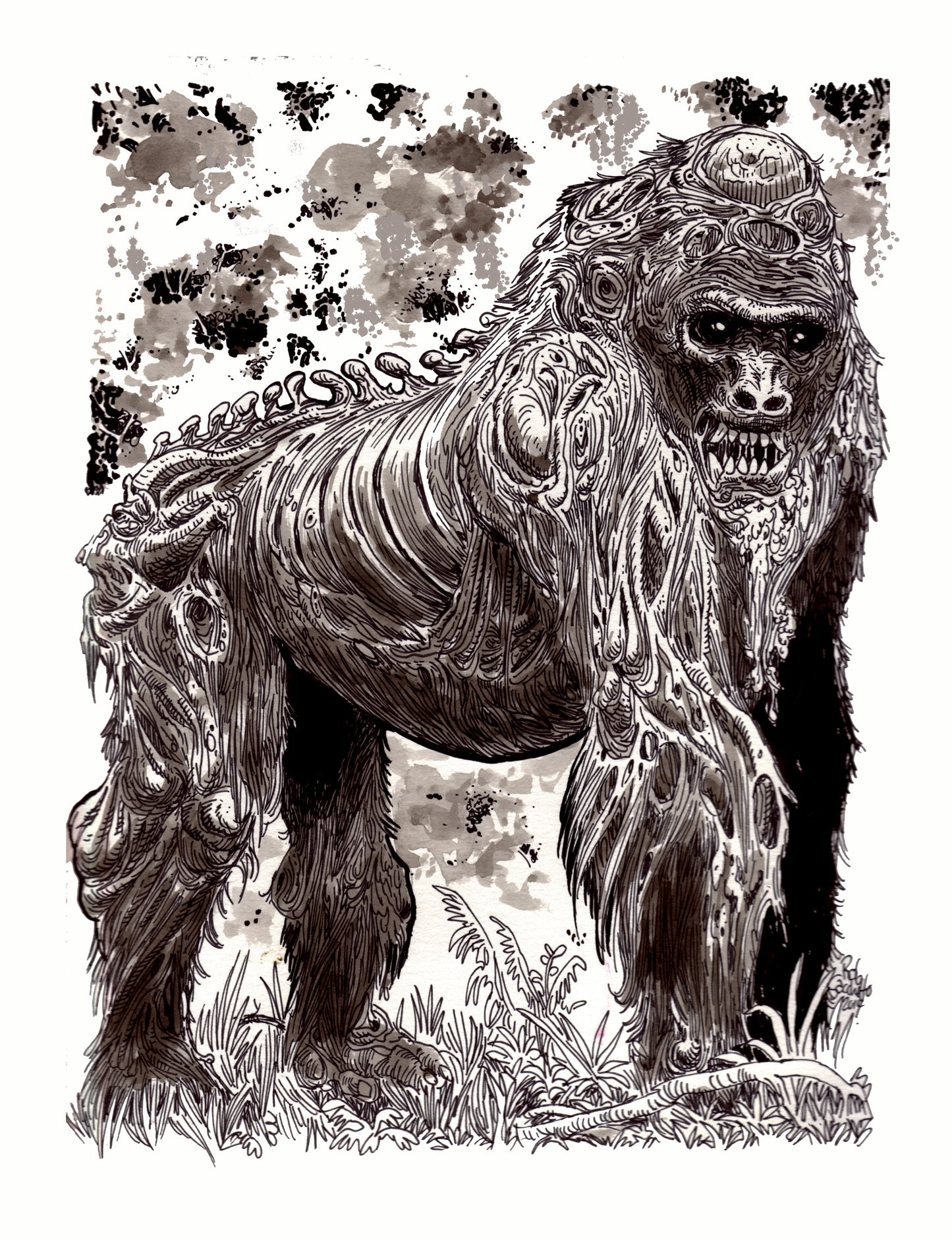 Zombie Zoo : Zombie Gorilla
