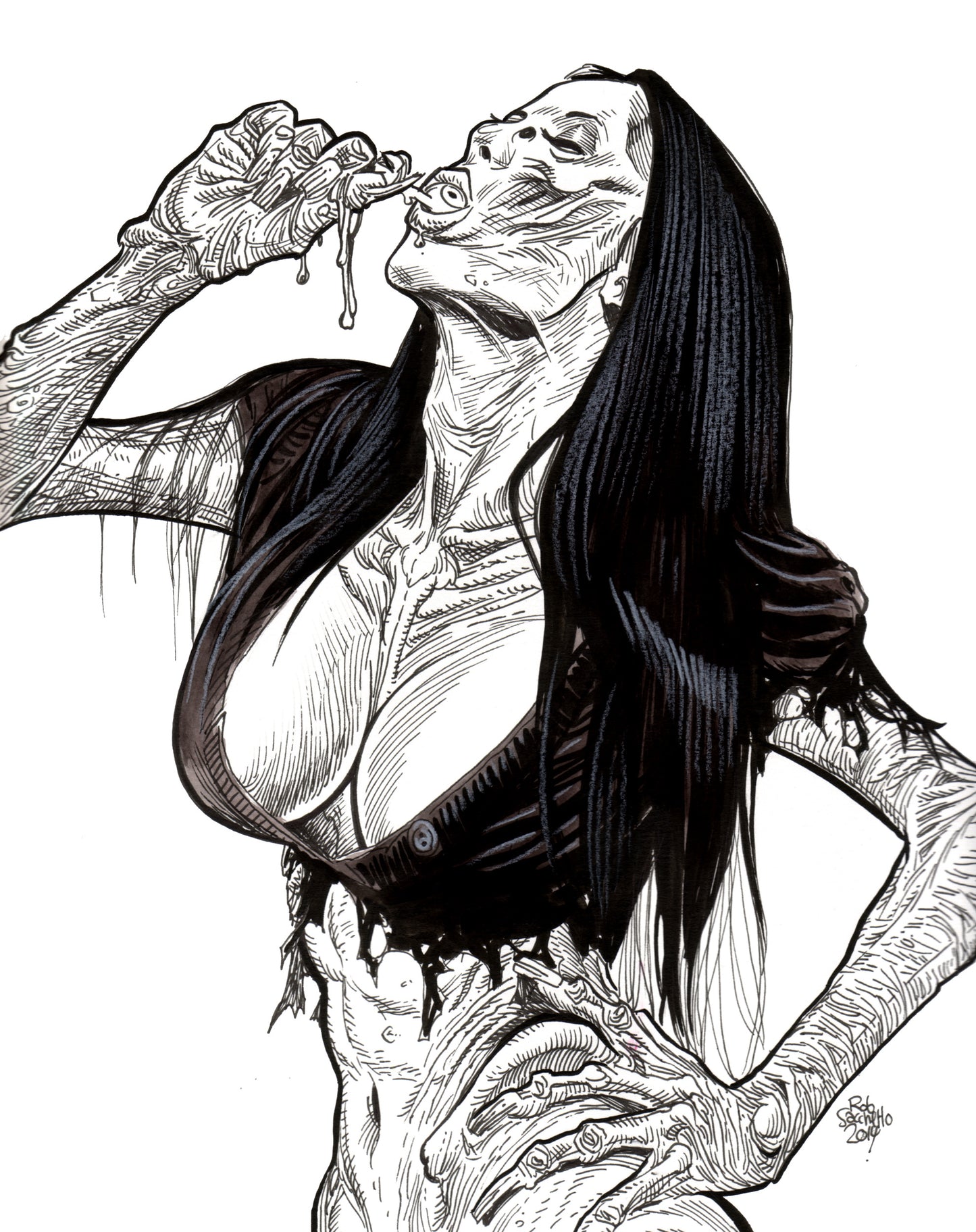 Zombie Pinup Diva : Eye Ball Etiquette 2