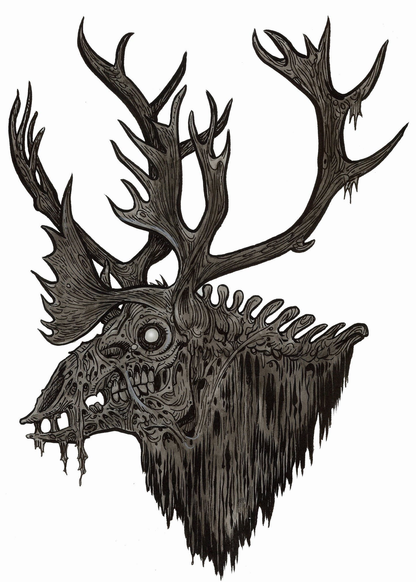 Zombie Zoo : Forest Caribou Zombie