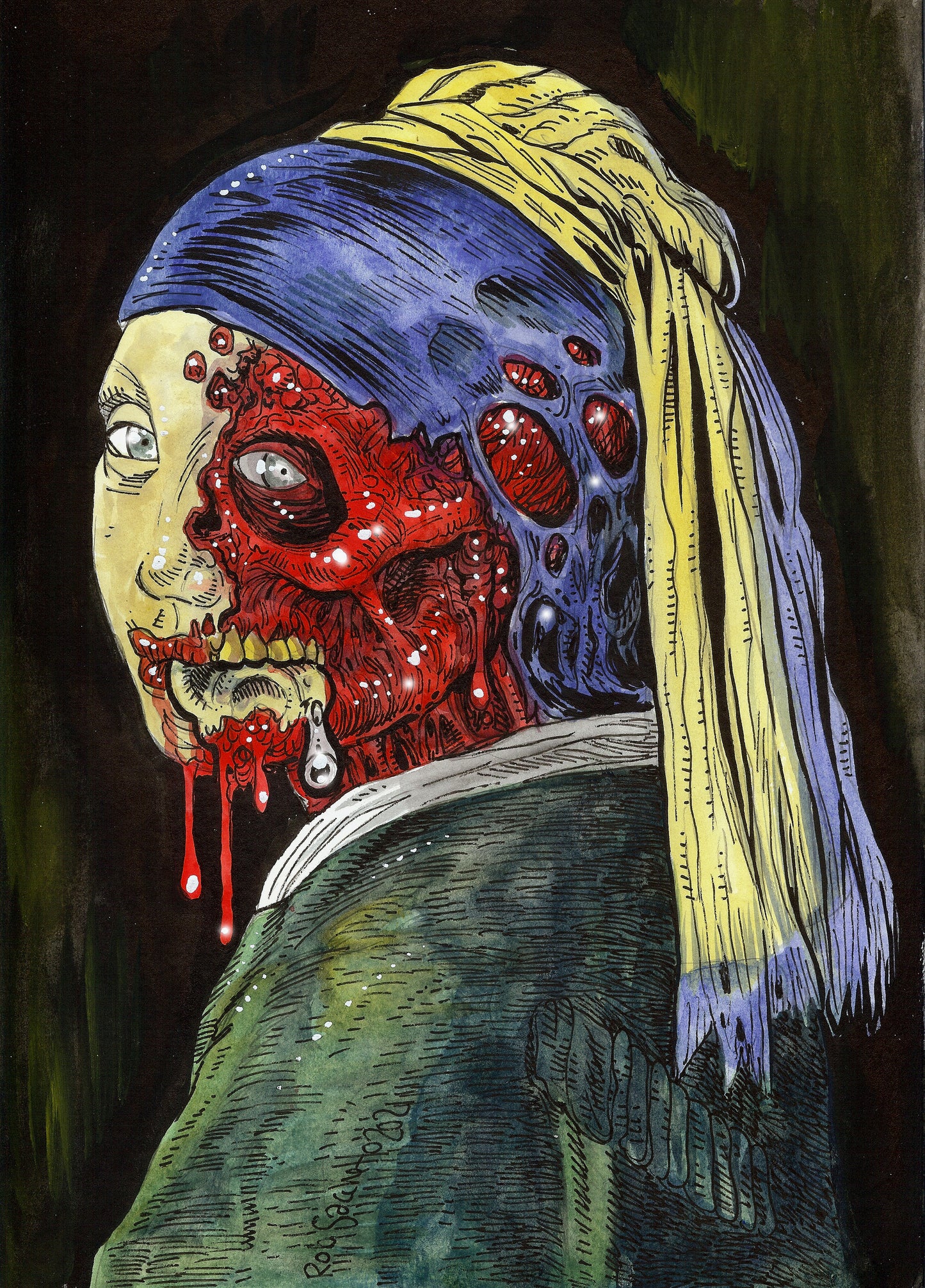 Zombie Girl with the Pearl