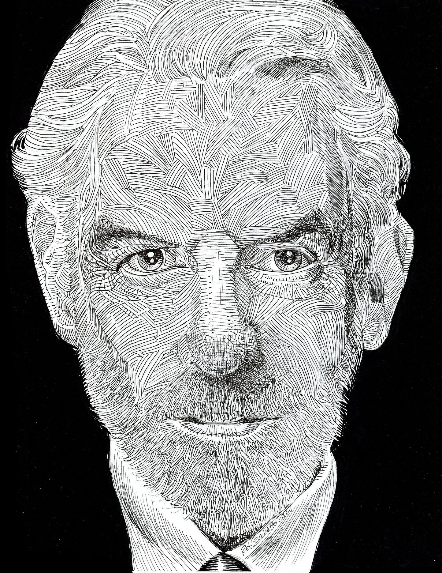 Donald Sutherland Chaos Line Portrait