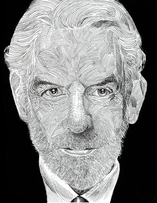 Donald Sutherland Chaos Line Portrait