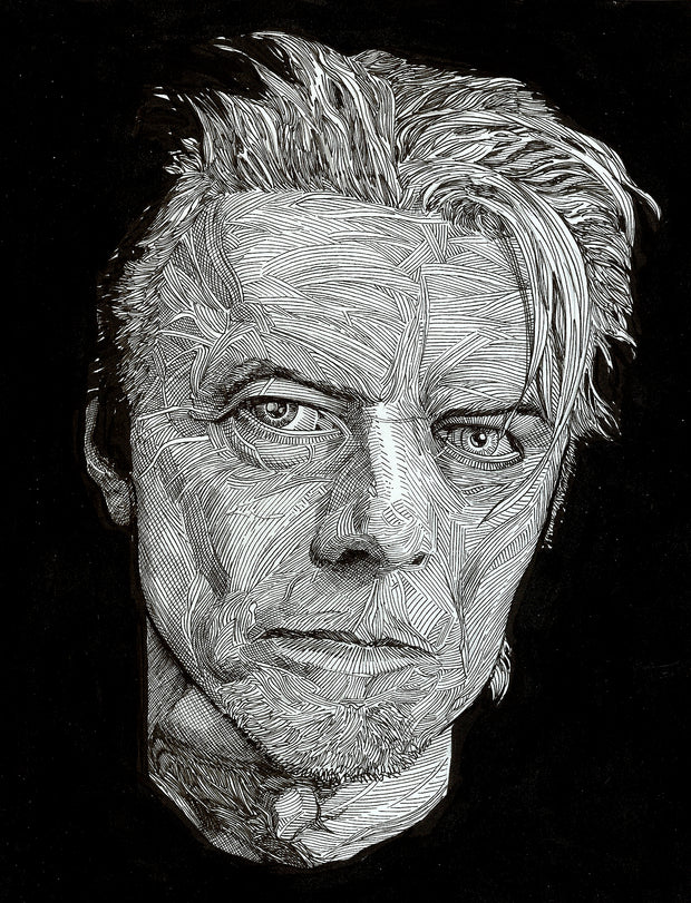 David Bowie Chaos Line Portrait
