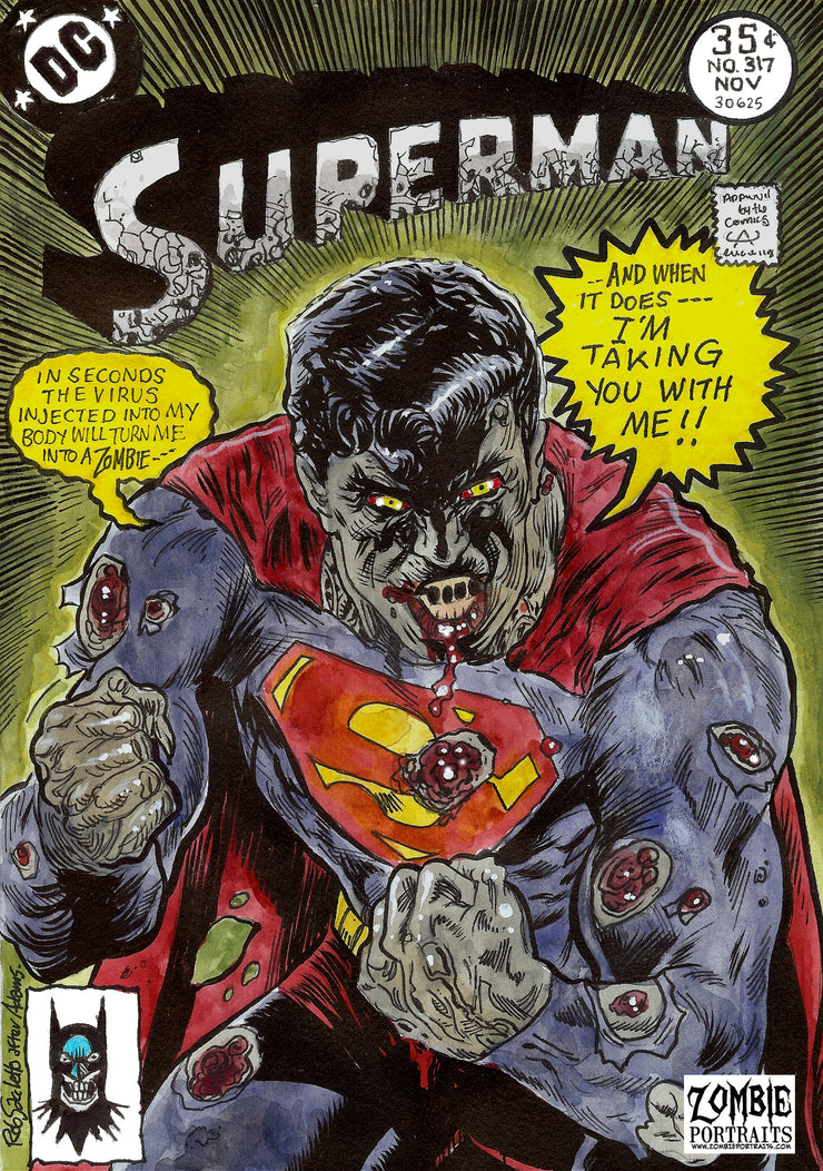 Zombie Comic Book Covers : Superman #317