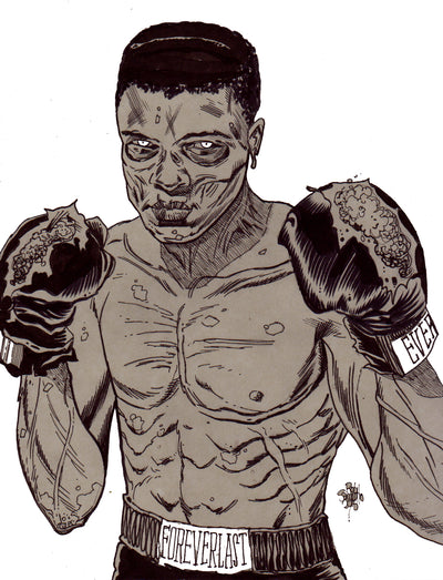 Muhammad Ali : Zombie Portrait