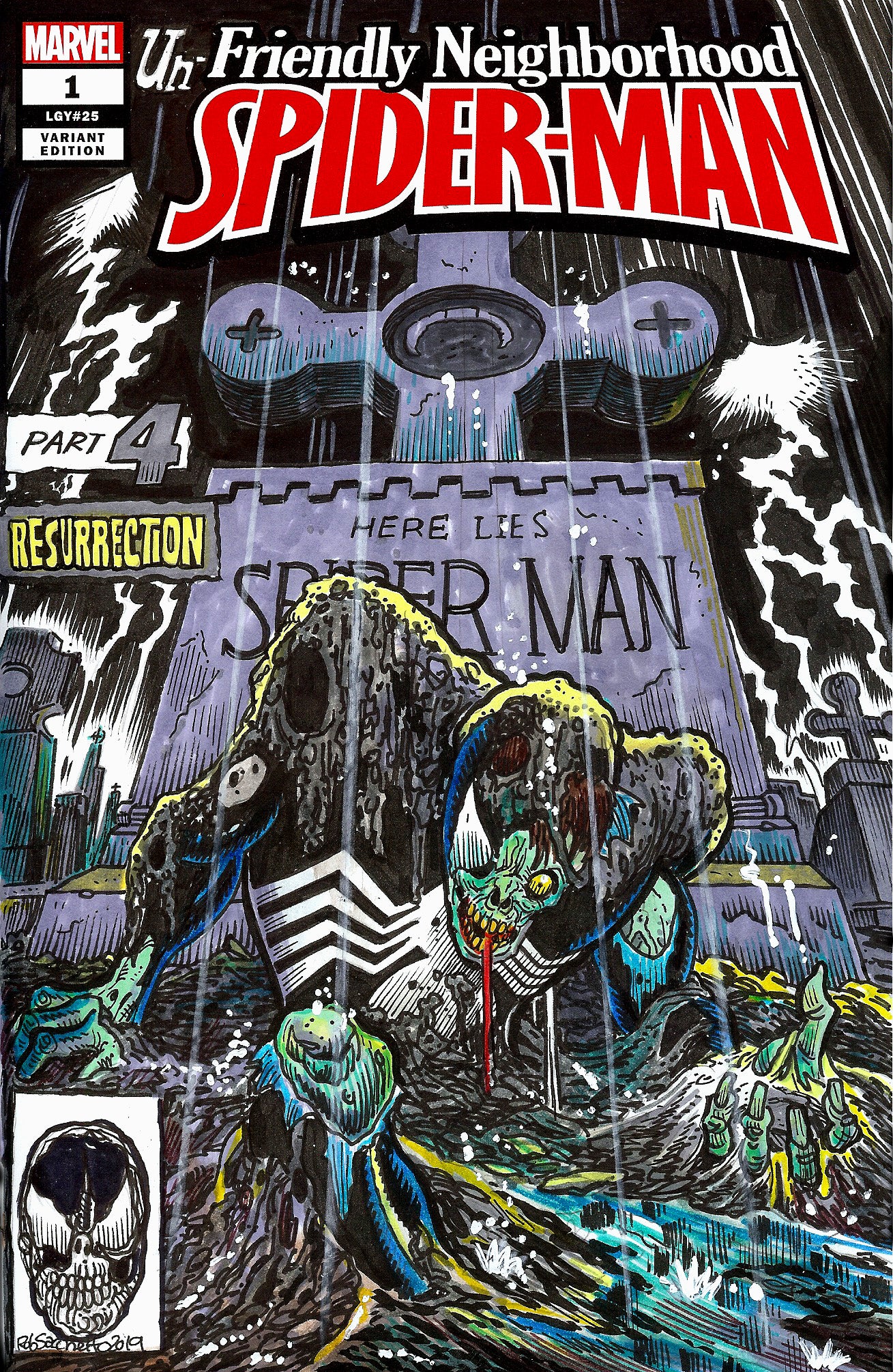 Zombie Comic Book Covers : Friendly Neighborhood Spider-Man #1