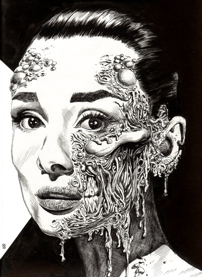 Aubrey Hepburn : Zombie Portrait
