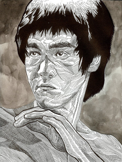 Bruce Lee Chaos Line Portrait
