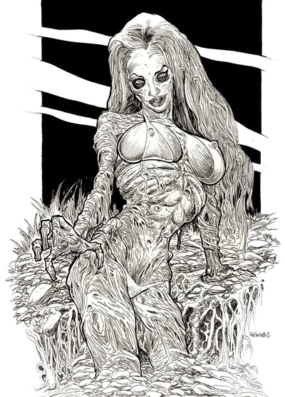 Zombie Pinup Diva : Dark Sky Death Maiden