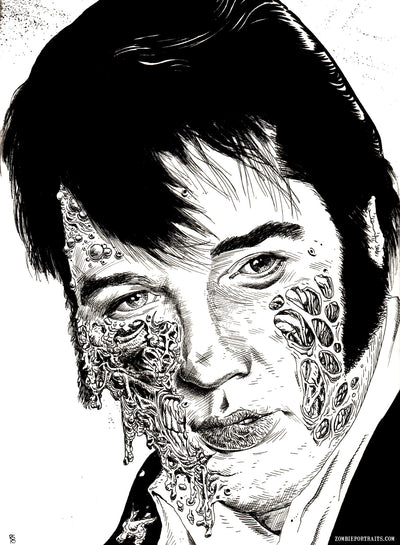 Elvis Presley : Zombie Portrait