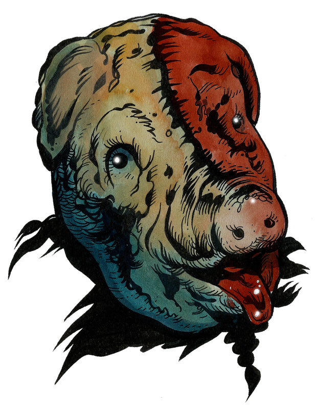 Gore Pig Mask : Hotel Hell Horror Art