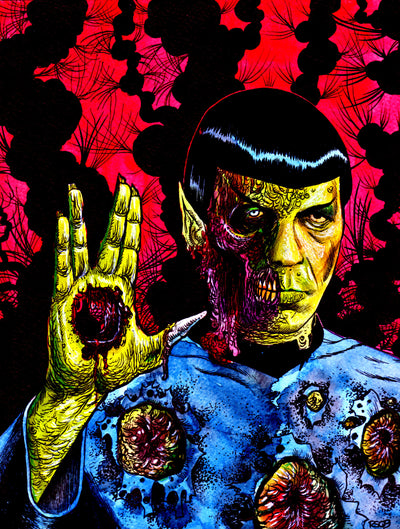 Leonard Nimoy (As Spock) : Zombie Portrait