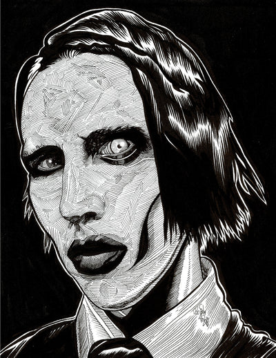 Marilyn Manson Chaos Line Portrait