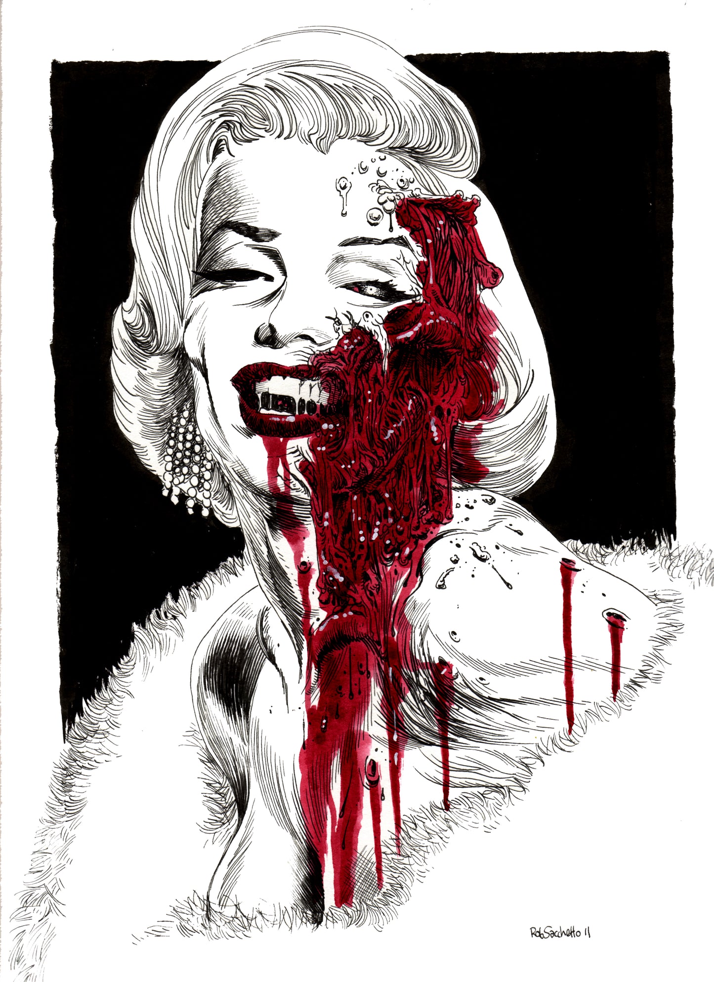 Marilyn Monroe : Zombie Portrait #1