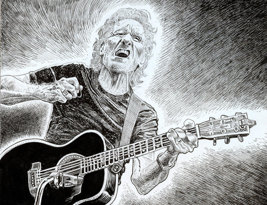 Roger Waters Chaos Line Art
