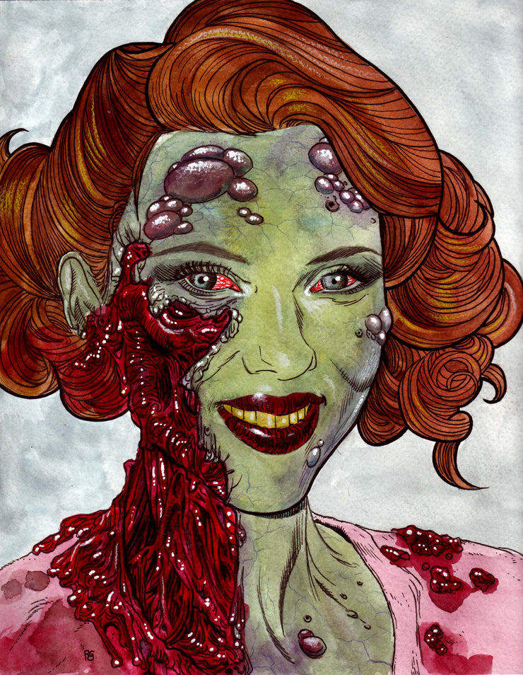 Scarlett Johansson : Zombie Portrait