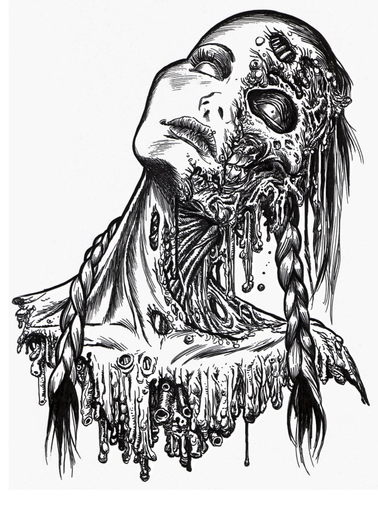 Zombie Pinup Diva : Staring Torso