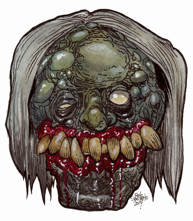Heads of the Living Dead : Toothy Witch Zombie