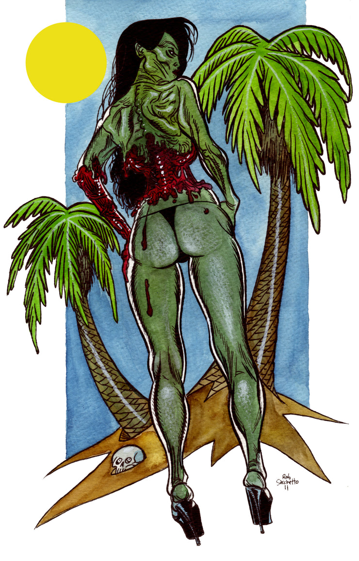 Zombie Pinup Divas : Zomb-Babe in Paradise