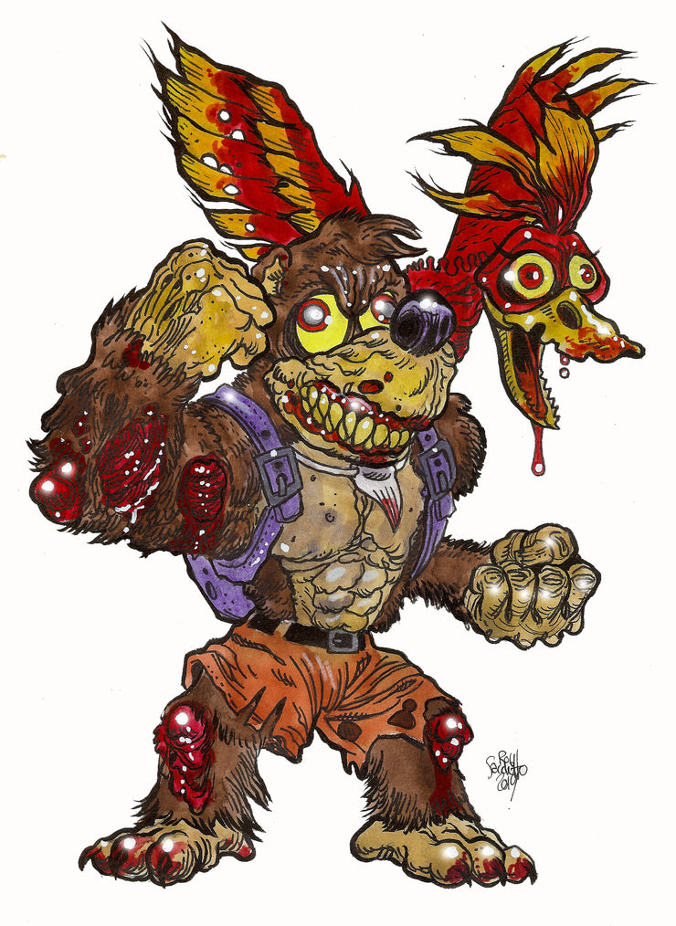 Unlikely Zombie Friends, Bear and the Bird