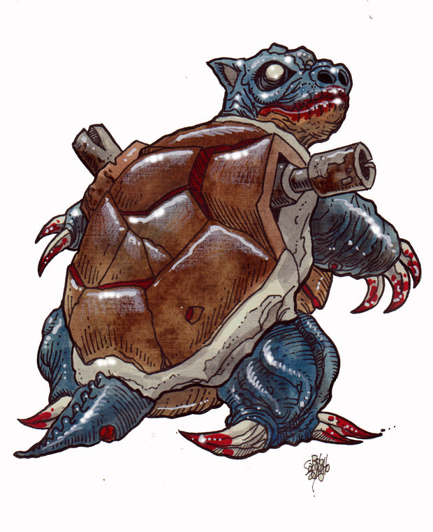 Poke Turtle Gun Zombie!