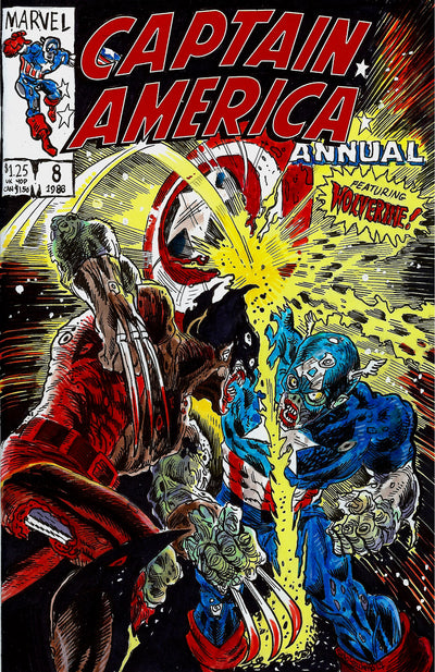 Zombie Comic Book Covers : Captain America Annual #8