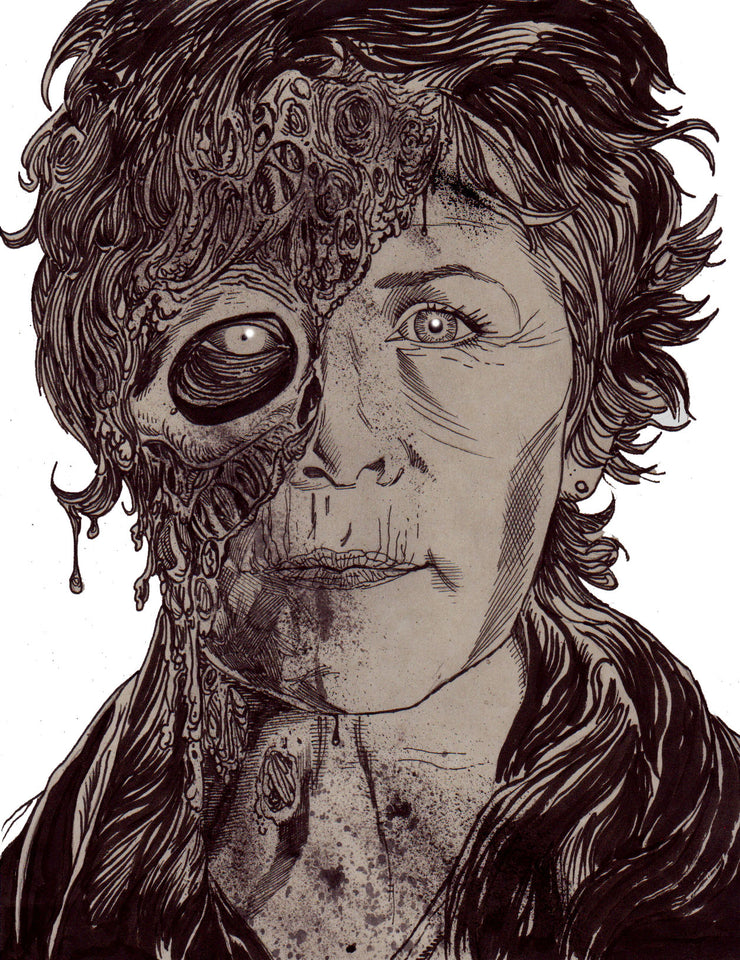 Melissa McBride (As Carol from The Walking Dead) : Zombie Portrait