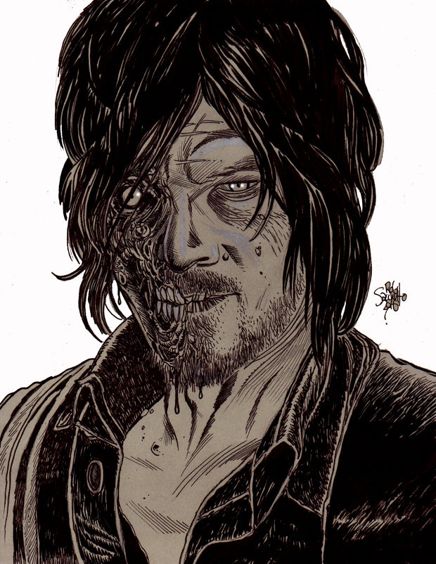 Norman Reedus (Daryl Dixon) Zombie Portrait
