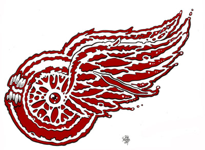 Blood Red Wings over Detroit