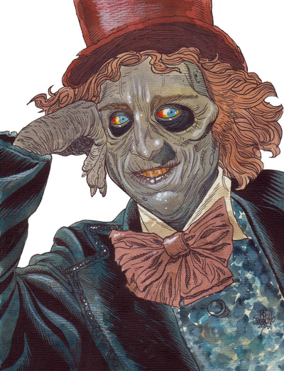 Gene Wilder : Zombie Portrait (Willy Wonka)