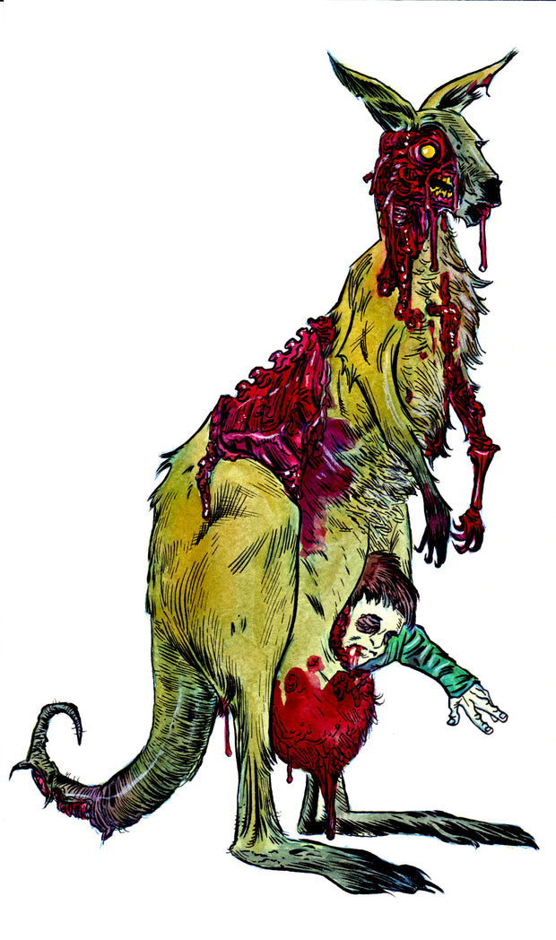 Zombie Zoo : Zombie Kangaroo