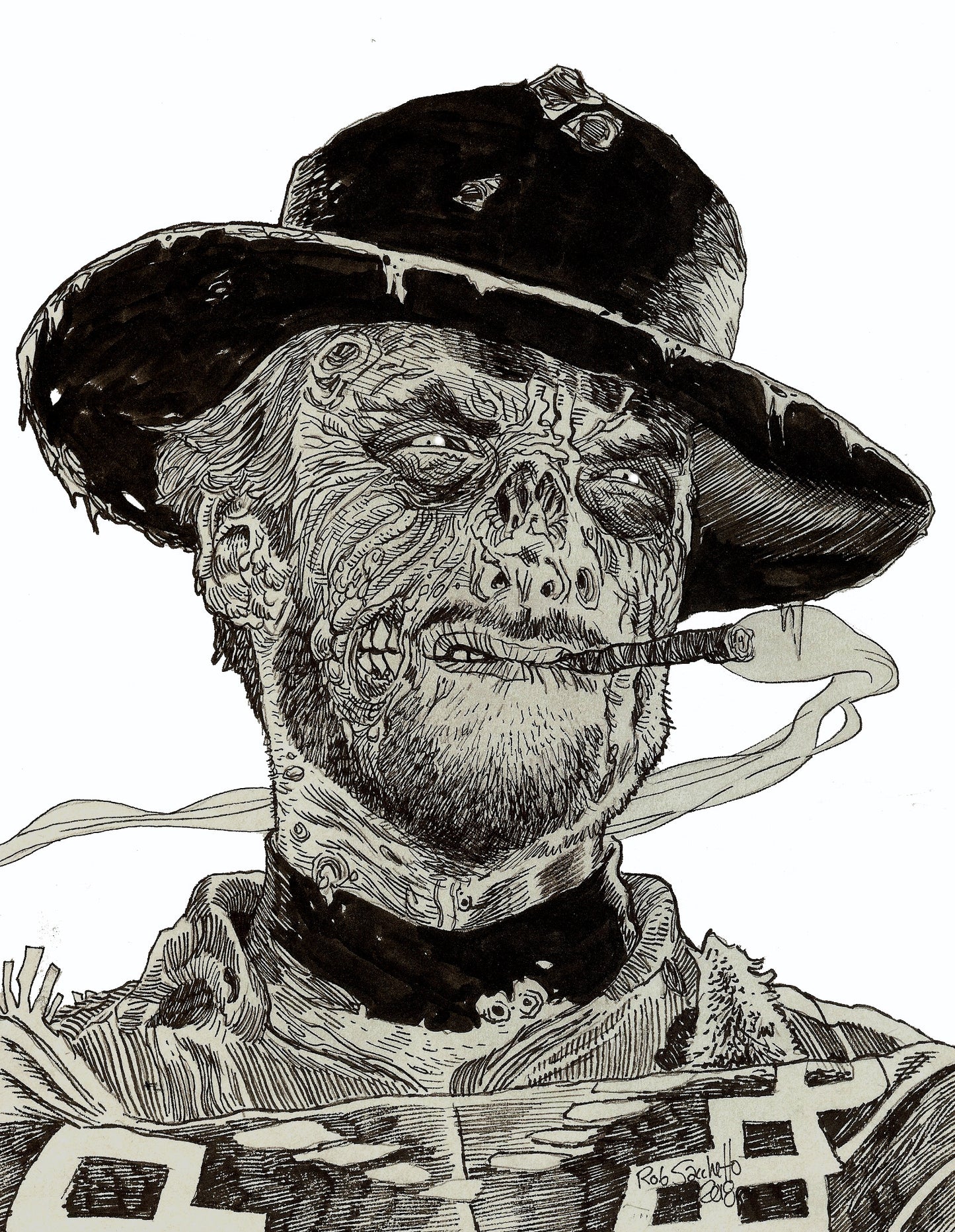 Clint Eastwood : Zombie Portrait (The Man With No Name)